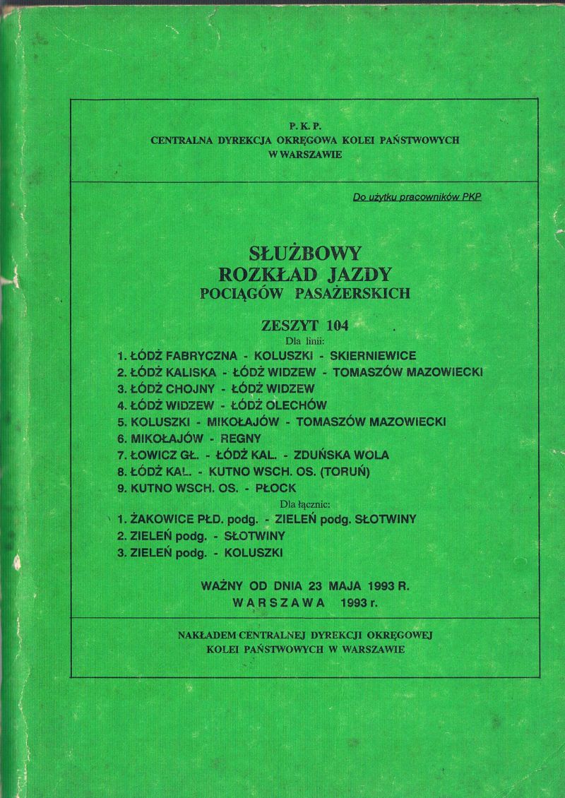 Zeszyt 104 - 1993 rok