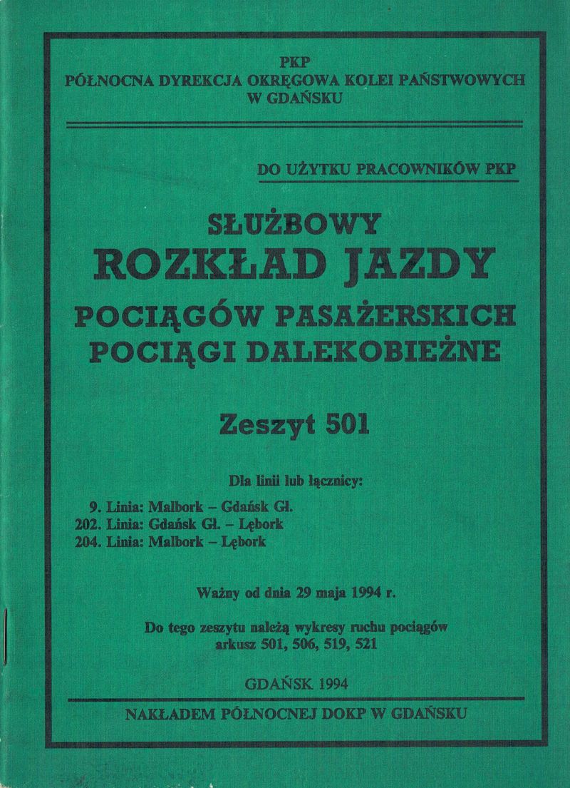 Zeszyt 501 - 1994 rok