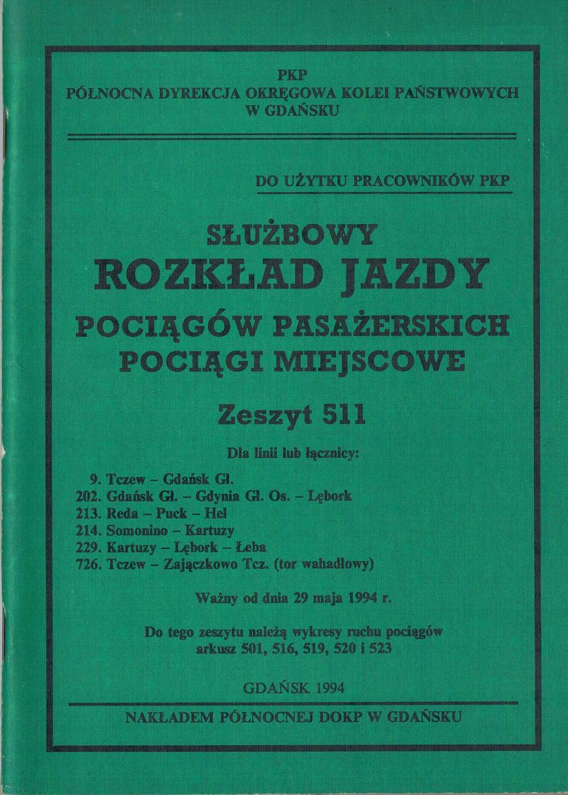 Zeszyt 511 - 1994 rok