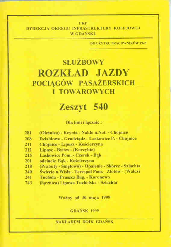 Zeszyt 540 - 1999 rok